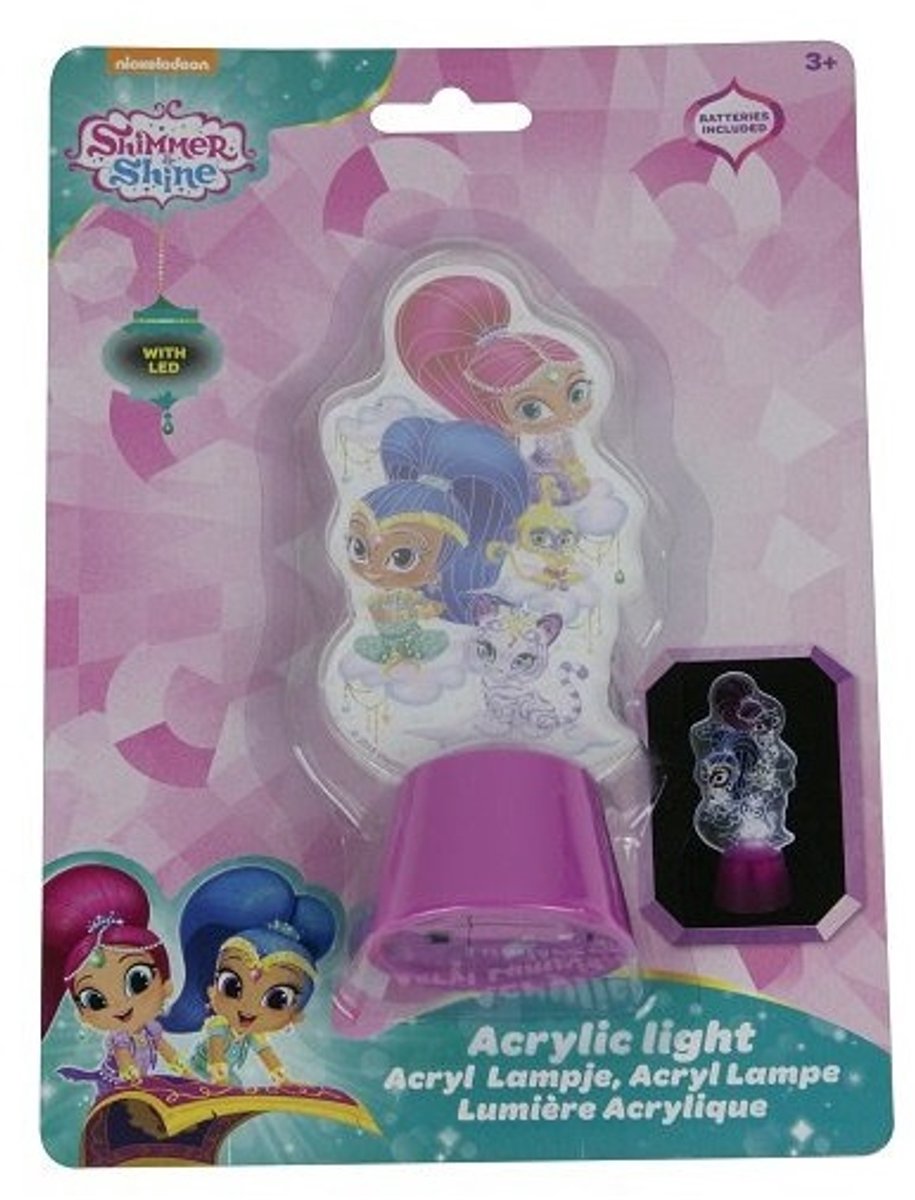Spin Master Acryllampje Shimmer En Shine 13 Cm Roze