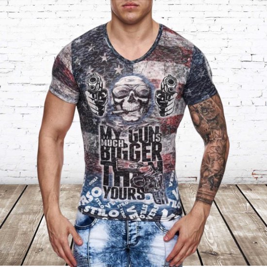 Chemise homme my gun -Violento- T-shirts XXL homme | bol.com