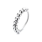 Anxiety Ring - Stress Ring - Fidget Ring - Anxiety Ring For Finger - Draaibare Ring Dames - Spinning Ring - Spinner Ring - Zilver 925 - (18.50 mm / maat 58)