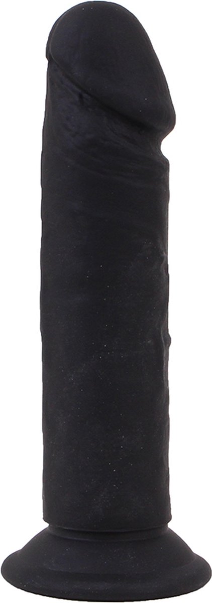 Kiotos Cox Siliconen Dildo met zuignap 21 x 4,5 cm - zwart