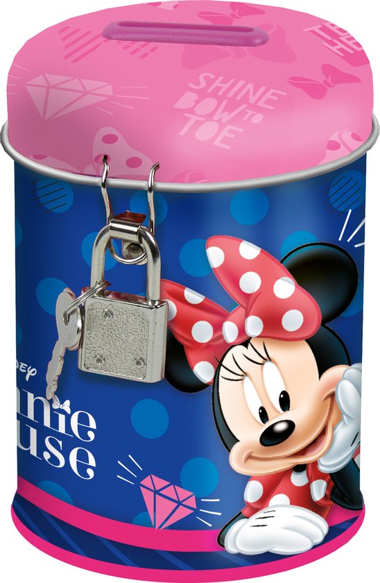 ontrouw Menagerry storm Disney Minnie Mouse Spaarpot met slotje Shine - 11,5 x 7,5 cm - 2  sleuteltjes | bol.com
