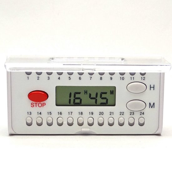 kan zijn accessoires Eerbetoon Medicatie alarm - 6 alarmen - geluidalarm- eenvoudig schuifsysteem om  alarmen in te... | bol.com