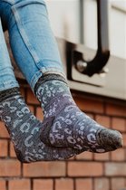 Socks Glitter Leopard Black