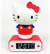 Hello Kitty - Programmeerbare Wekkerradio & LED Lamp - Wit en Rood