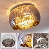 Belanian - Zwarte Smoke Hanglamp - 5 delige - Norrskata - Gerookt glas - Plafondlamp - industriële LED lamp - Vintage look lamp - Muurlamp - Zwart - Unieke lamp - Design lamp - Glaslamp