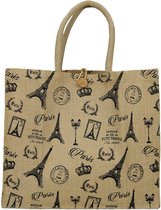 Twee Shoppers - Greenburry - gerecyclede jute - Paris - print