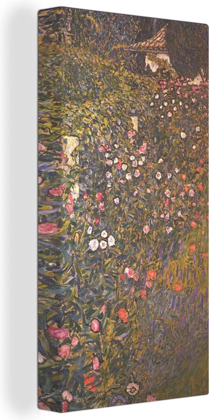 Canvas Schilderij Italiaans tuinbouwlandschap - Gustav Klimt - 40x80 cm - Wanddecoratie