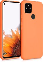 kwmobile telefoonhoesje voor Google Pixel 4a 5G - Hoesje voor smartphone - Back cover in fruitig oranje