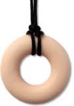 Bijtketting- Kauwketting- Basic Ring- Zand