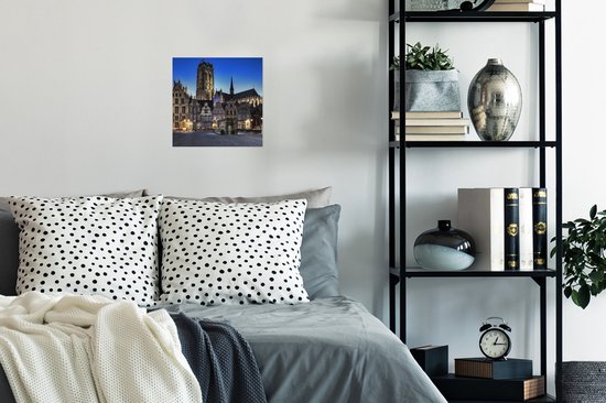 Affiche Marktplaats - Lampe - Malines - 30x30 cm