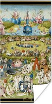 Poster Tuin der lusten - schilderij van Jheronimus Bosch - 80x160 cm