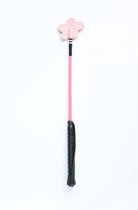 HB kinderzweep glitter Flower - roze - 49cm