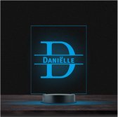Led Lamp Met Naam - RGB 7 Kleuren - Danielle