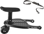 Easy-Home® universeel meerijdplankje - Bugy board - Kinderwagen zitje - Verstelbaar meerijdplankje - Met opberg riem