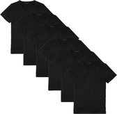 Tommy Hilfiger 6-pack t-shirts v-neck zwart