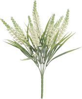 Gerimport Kunstplant Lavender Flocada 49 Cm Wit/groen