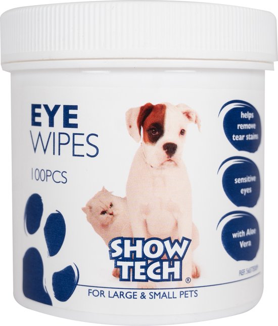 Show Tech - Oogdoekjes - Oogverzorging Hond - Oogreiniger Hond - Voor hond en kat - 100 Stuks