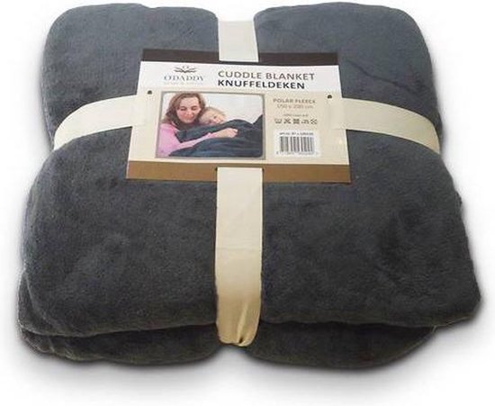 Fleece deken XXL met mouwen - plaid met mouwen - 150x200cm - super zacht, fleece XXL – wasbaar en non peeling - O'daddy - cadeau tip