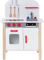 Playtive Speelgoed keuken - Houten Speelkeuken met geluid - Kinderspeelgoed - Kinder keuken - 60 x 30 x 80 cm