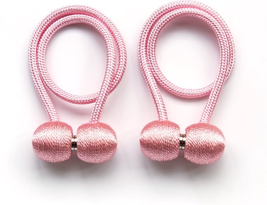 Alcantara - Embrasse de Rideaux de Luxe - Porte-Rideau-Rose - Magnétique - Accessoires de vêtements pour bébé de Rideaux - 2 Pièces