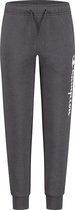 Champion Rib Cuffed Logo Joggingbroek Sportbroek - Maat 140  - Unisex - grijs - wit