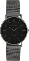 OOZOO Vintage series - Titanium horloge met titanium metalen mesh armband - C9931 - Ø32