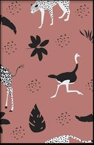 Walljar - Animals Pattern I - Dieren poster