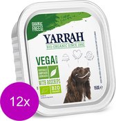 Yarrah Bio Hondenvoer Alucup  Brokjes Vega Met Rozenbottels - Hondenvoer - 12 x 150 g
