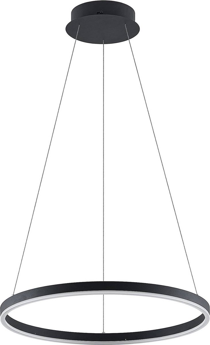 Arcchio - Hanglampen - 1licht - metaal, acryl - H: 3.5 cm - zwart, wit - Inclusief lichtbron