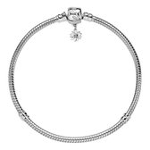 Tracelet - Zilveren Armbanden - Bedelarmband Madelief | Armband madeliefjes met zirkonia | 925 Sterling Zilver - Pandora compatible - 925 Zilver Certificaat - In Leuke Cadeauverpak