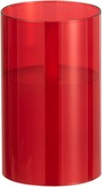 J-Line Ledlamp Blinkend Glas Rood Small Set van 2 stuks
