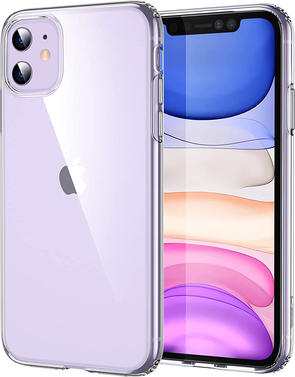 Jumada's Apple Hoesje - Case - iPhone 11 - Back Cover - Siliconen - Transparant