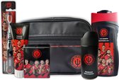 Belgian Red Devils verzorgingspakket: shampoo, deodorant, tandenborstel, tandpasta, pleisters in toilettas