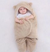 Koetsie - Babyslaapzak 70cm - Beertje - Beige - Klittenband