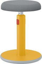 Leitz Ergo Cosy Actieve Ergonomische Zit/Sta Kruk - Ideaal voor Thuiskantoor - Warm Geel
