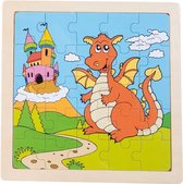 Houten legpuzzel  Dino - 25 pcs - houten frame puzzel - Small Foot