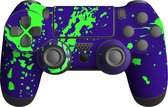 PS4 Controller Skin - Verfspetters - Dualshock skin - Foxx Decals® Violet Groen