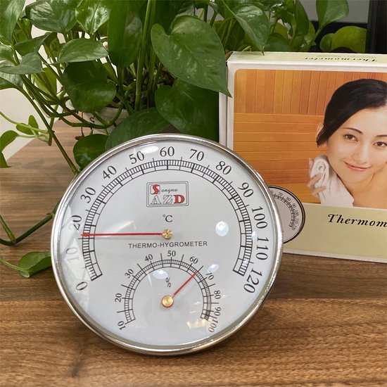Sauna thermometer - luxe sauna thermometer met hygrometer (vochtmeter) - Sangna