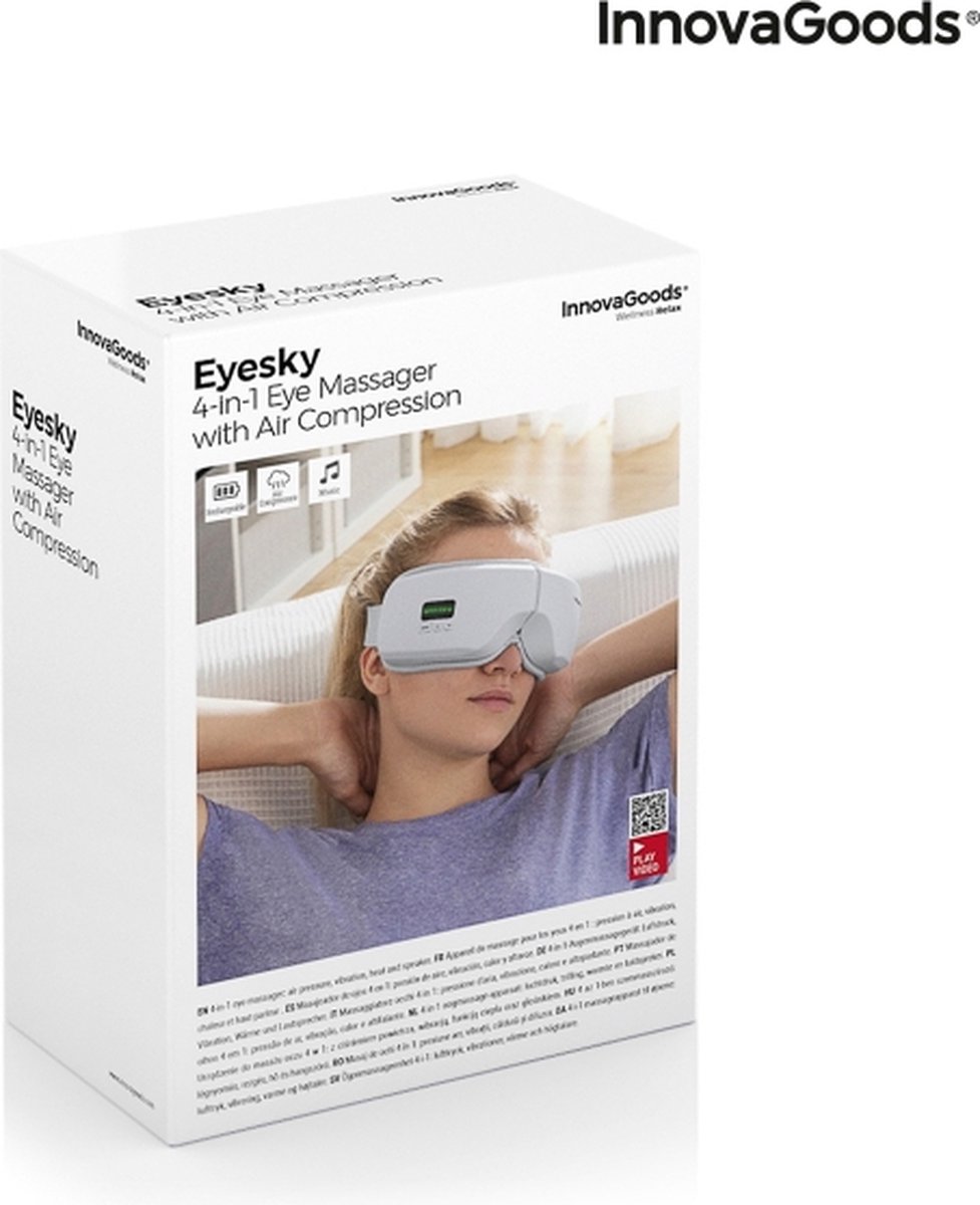 InnovaGoods Oogmassage Apparaat met Bluetooth - 4-in-1 Oogmassager thumbnail 3