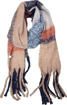 Warme Sjaal met Ruit - 190x50 cm - Bruin en Rood