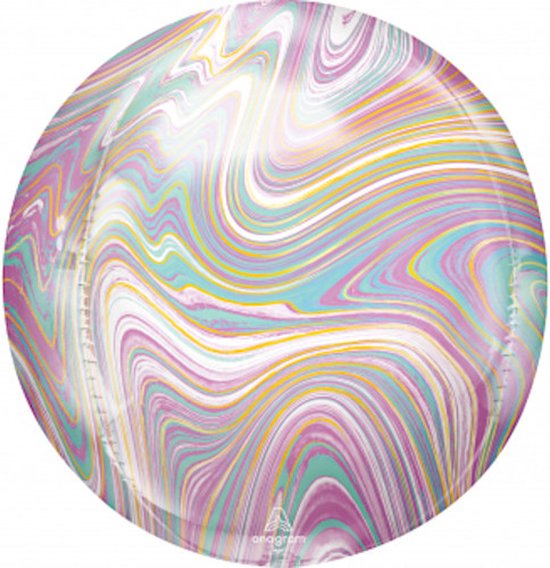 Anagram Folieballon Marblez Pastel 38 Cm G20