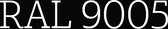 RAL 9005 Jet Black - kalkverf l'Authentique