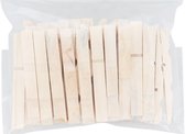 Halve wasknijpers 100 stuks - Hout FSC - verantwoord hout - knutsel wasknijpers