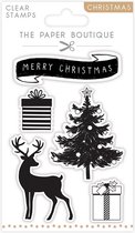 The Paper Boutique Clear stamps - Merry Christmas - 17.5x12cm - 5 stuks