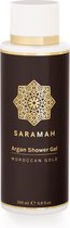 SARAMAH® Argan Shower Gel 200 ml - Op basis van 100% pure biologische Arganolie - Hydraterend, voedend en herstellend - Rijk aan omega 3 en 6, vitamine E en F - Vrij van sulfaat (S