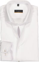 ETERNA Slim Fit overhemd - wit twill - Strijkvrij - Boordmaat: 44