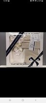 5 delige baby geschenkset, kleur offwhite, maat 3 tot 6 maanden