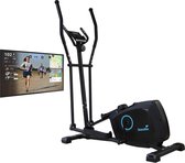 Skandika Vidar Crosstrainer – Crosstrainer - Hometrainer, 7 kg vliegwielmassa, virtuele training met Kinomap, magneetremsysteem, transportwielen, multifunctionele computer, tableth