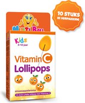 Lollipops Vitamine C sinaasappel-aroma - Multivitamine Kinderen 3+ - Vegan