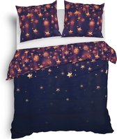 Premium Luxe Flanel Tweepersoons Dekbedovertrek Falling Stars | 200x200/220 | Warm En Hoogwaardig | Ideaal Tegen De Kou | Inclusief 2 Kussenslopen